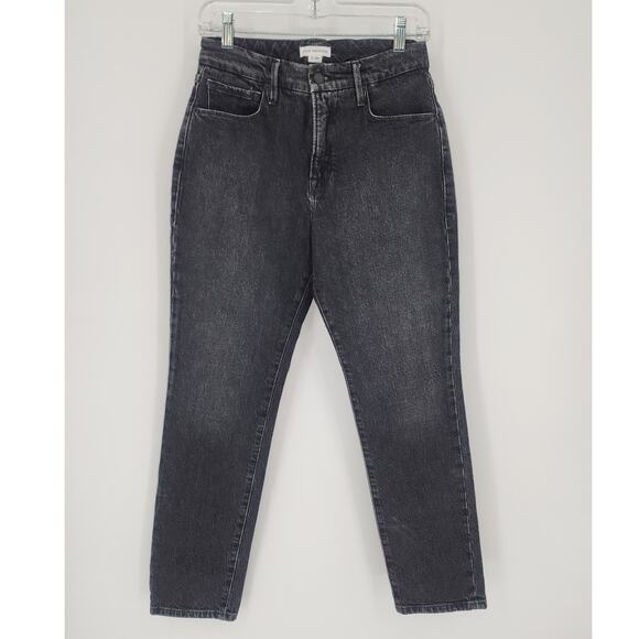 Good American Black Wash Cotton Blend Jeans Size 2/26 - Picture 2 of 9